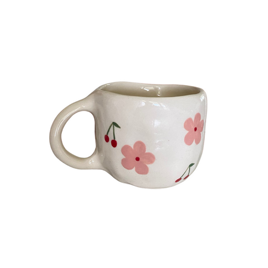 Cherry and Floral Mug